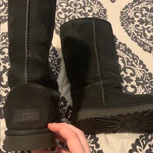 Black tall uggs size 9